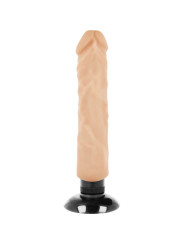 VIBRADOR REALISTA 2 EN 1 20 CM TPE SEGURO Y FLEXIBLE DE LA MARCA BASECOCK