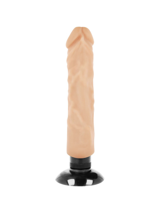 VIBRADOR REALISTA 2 EN 1 20 CM TPE SEGURO Y FLEXIBLE DE LA MARCA BASECOCK