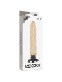 VIBRADOR REALISTA 2 EN 1 20 CM TPE SEGURO Y FLEXIBLE DE LA MARCA BASECOCK