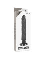 VIBRADOR REALISTA 2 EN 1 20 CM TPE SEGURO Y FLEXIBLE DE LA MARCA BASECOCK