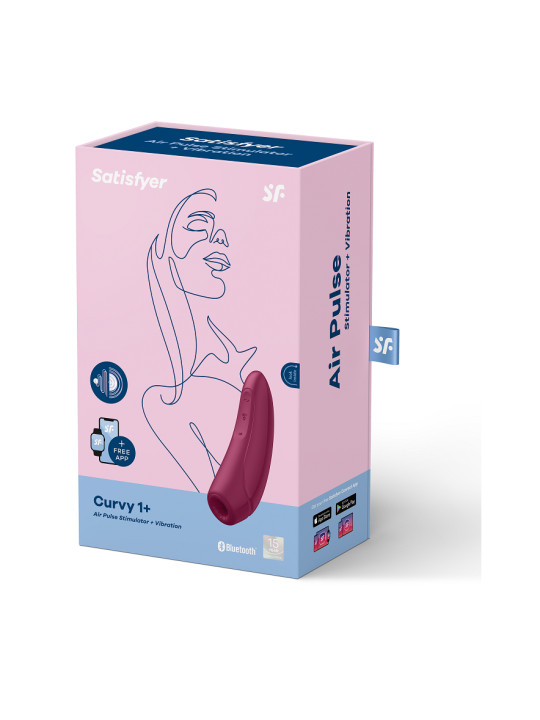 SATISFYER CURVY 2+ ROSA VIBRADOR CLITORIS DE LA MARCA SATISFYER CONNECT