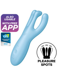 VIBRADOR SATISFYER THREESOME 4 - 3 MOTORES, 12 PROGRAMAS DE LA MARCA SATISFYER CONNECT