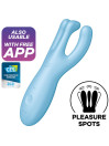 VIBRADOR SATISFYER THREESOME 4 - 3 MOTORES, 12 PROGRAMAS DE LA MARCA SATISFYER CONNECT
