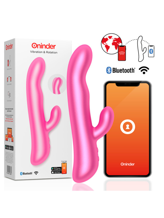 VIBRADOR CONEJO DOBLE ESTIMULACIÓN ROSA - ONINDER DE LA MARCA ONINDER