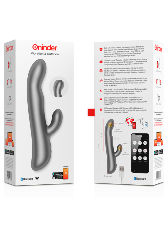 VIBRADOR CONEJO DOBLE ESTIMULACIÓN ROSA - ONINDER DE LA MARCA ONINDER