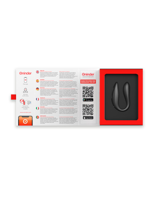 VIBRADOR PUNTO G Y CLÍTORIS CON APP ONINDER - ROSA DE LA MARCA ONINDER