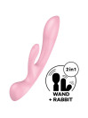 VIBRADOR TRIPLE OH 3 MOTORES PUNTO G Y CLÍTORIS DE LA MARCA SATISFYER VIBRATOR