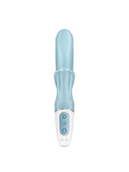VIBRADOR RABBIT LOVE ME ESTIMULACIÓN DOBLE AZUL DE LA MARCA SATISFYER VIBRATOR