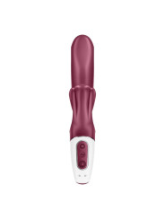 VIBRADOR RABBIT LOVE ME ESTIMULACIÓN DOBLE AZUL DE LA MARCA SATISFYER VIBRATOR