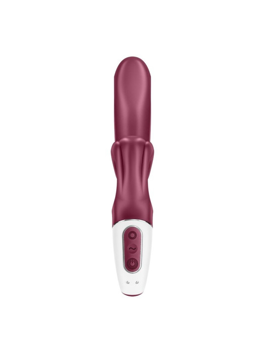 VIBRADOR RABBIT LOVE ME ESTIMULACIÓN DOBLE AZUL DE LA MARCA SATISFYER VIBRATOR