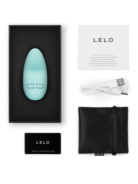 LILY 3 MASAJEADOR VIBRADOR 10 MODOS - VERDE AGUA DE LA MARCA LELO