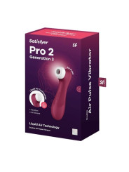 SATISFYER PRO 2 GEN 3 VIBRADOR CLITORIS LIQUID AIR DE LA MARCA SATISFYER AIR PULSE