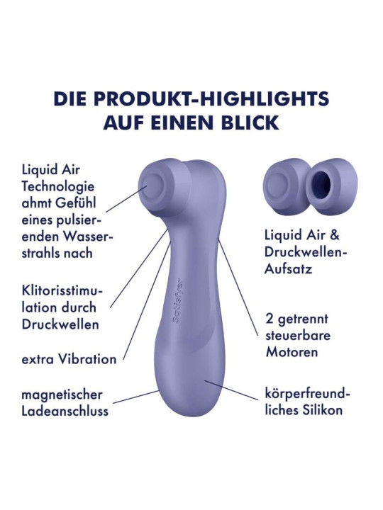 SATISFYER PRO 2 GEN 3 VIBRADOR CLITORIS LIQUID AIR DE LA MARCA SATISFYER AIR PULSE