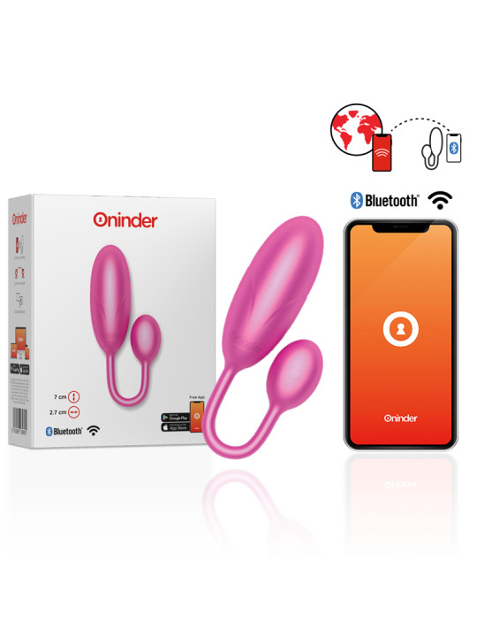 HUEVO VIBRADOR DENVER ROSA CON APP ONINDER - SILENCIOSO DE LA MARCA ONINDER