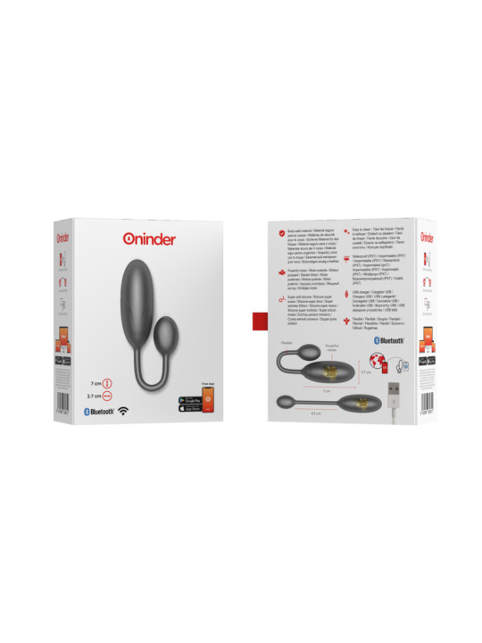 HUEVO VIBRADOR DENVER ROSA CON APP ONINDER - SILENCIOSO DE LA MARCA ONINDER