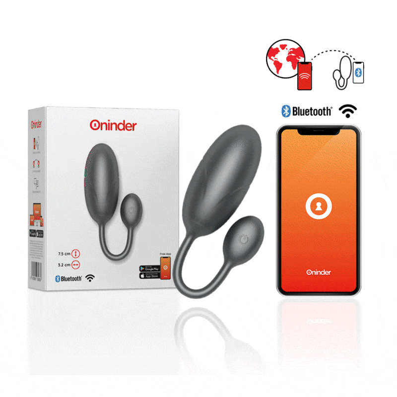 HUEVO VIBRADOR SILENCIOSO TOKYO CON APP ONINDER DE LA MARCA ONINDER