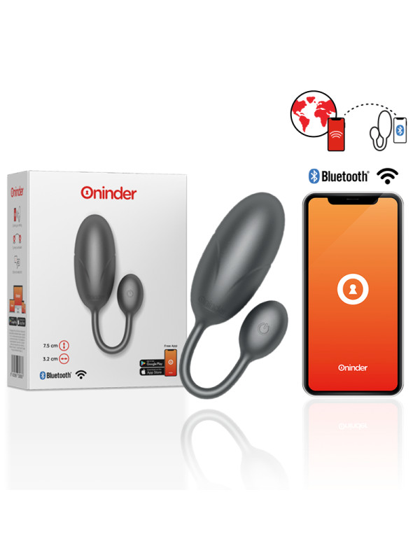 HUEVO VIBRADOR SILENCIOSO TOKYO CON APP ONINDER DE LA MARCA ONINDER