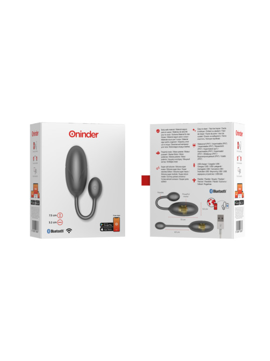 HUEVO VIBRADOR SILENCIOSO TOKYO CON APP ONINDER DE LA MARCA ONINDER
