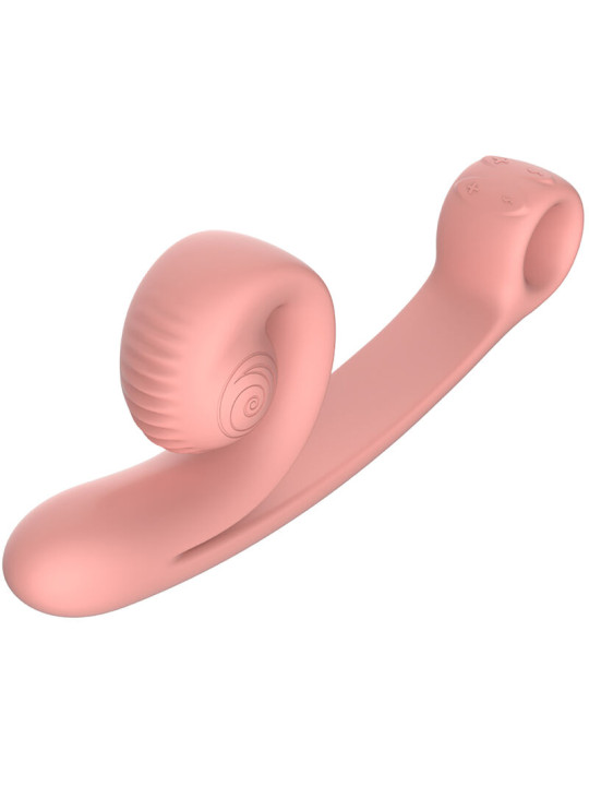 VIBRADOR CURVE PUNTO G Y CLÍTORIS SILICONA DE LA MARCA SNAIL VIBE