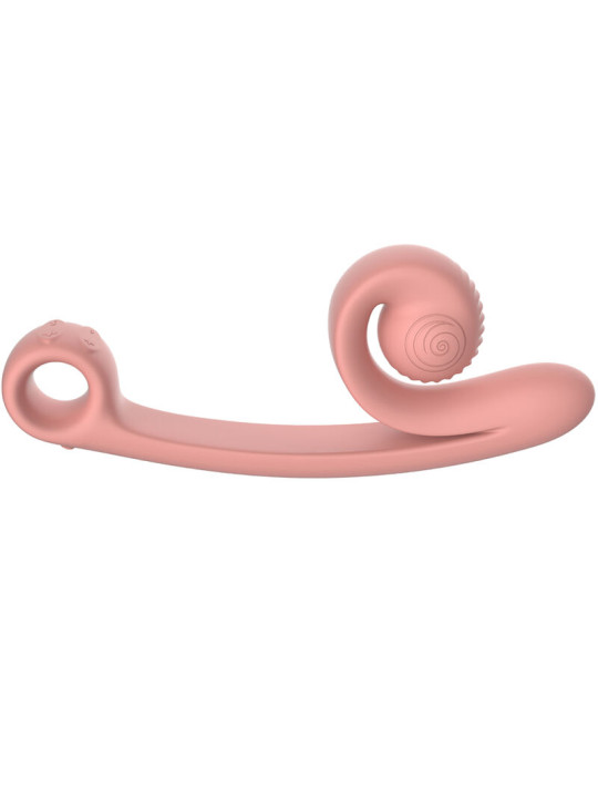 VIBRADOR CURVE PUNTO G Y CLÍTORIS SILICONA DE LA MARCA SNAIL VIBE