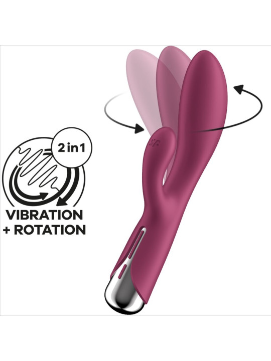 VIBRADOR RABBIT ROTACIÓN Y VIBRACIÓN SATISFYER SPINNING 1 DE LA MARCA SATISFYER VIBRATOR