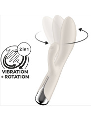 VIBRADOR RABBIT ROTACIÓN Y VIBRACIÓN SATISFYER SPINNING 1 DE LA MARCA SATISFYER VIBRATOR
