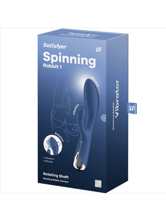 VIBRADOR RABBIT ROTACIÓN Y VIBRACIÓN SATISFYER SPINNING 1 DE LA MARCA SATISFYER VIBRATOR