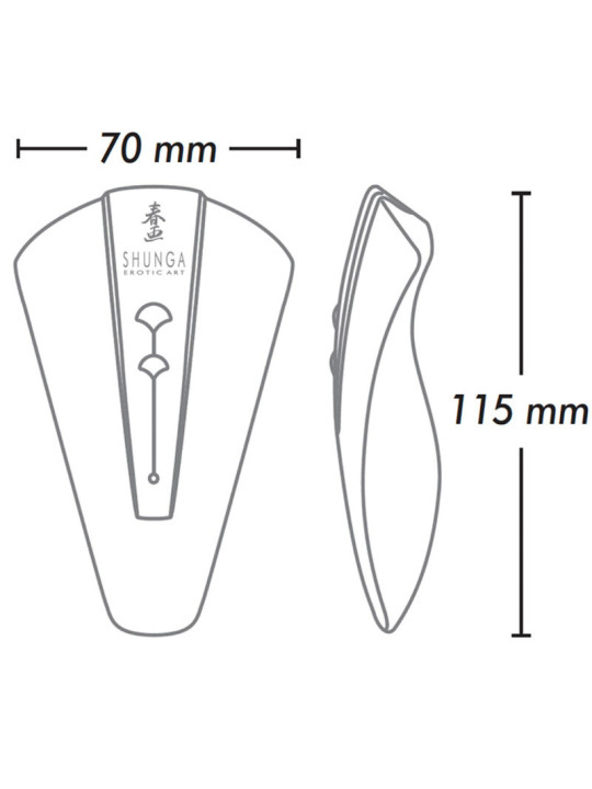 OBI MASAJEADOR CLITORIS SILICONA 10 VIBRACIONES ROSA DE LA MARCA SHUNGA TOYS
