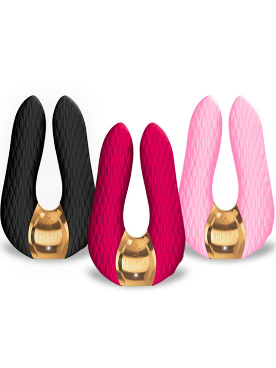 AIKO MASAJEADOR CLITORIS SILICONA 10 MODOS ROSA DE LA MARCA SHUNGA TOYS
