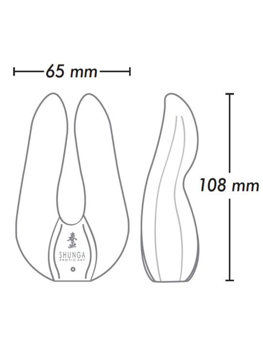 AIKO MASAJEADOR CLITORIS SILICONA 10 MODOS ROSA DE LA MARCA SHUNGA TOYS