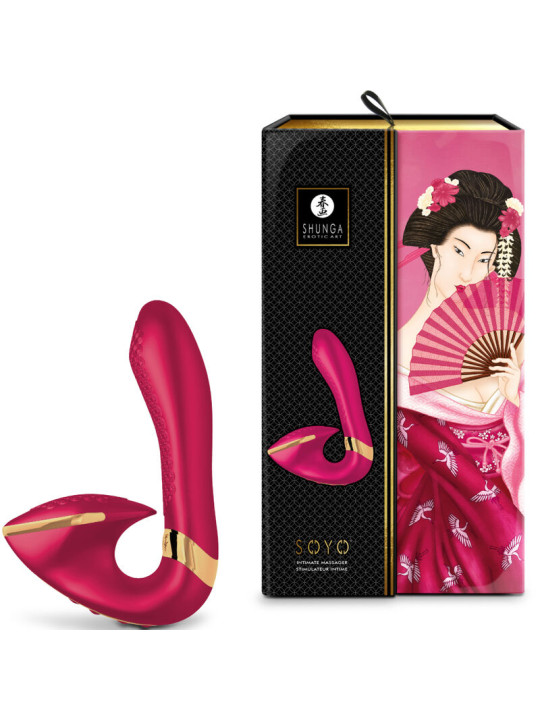 MASAJEADOR ÍNTIMO SOYO VIBRADOR CLITORIS Y PUNTO G DE LA MARCA SHUNGA TOYS