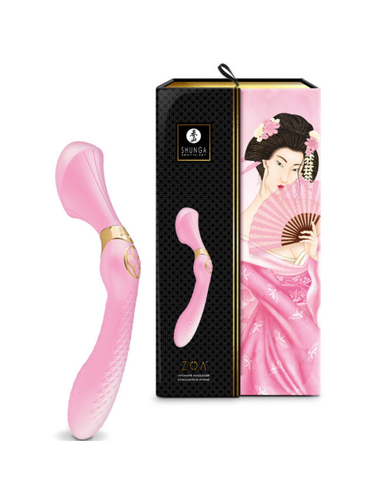 MASAJEADOR ÍNTIMO ZOA ROSA - 10 MODOS VIBRACIÓN DE LA MARCA SHUNGA TOYS