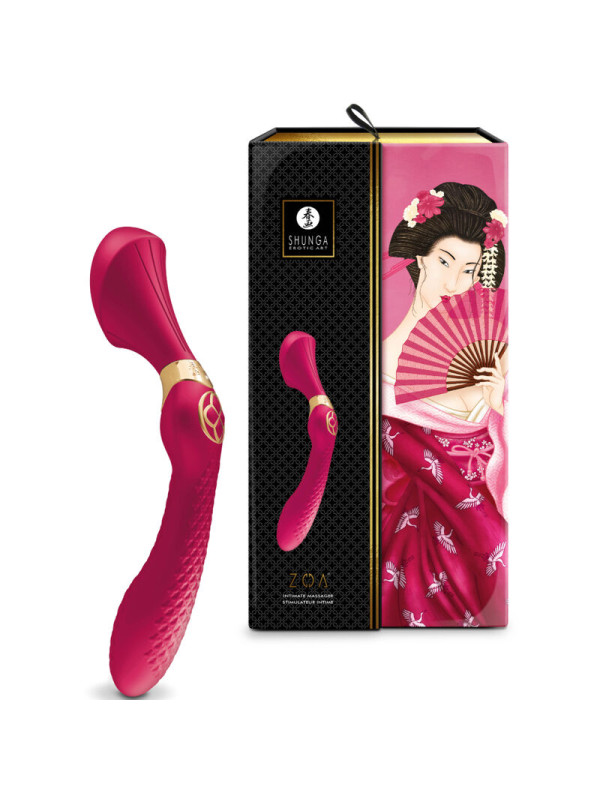 MASAJEADOR ÍNTIMO ZOA ROSA - 10 MODOS VIBRACIÓN DE LA MARCA SHUNGA TOYS