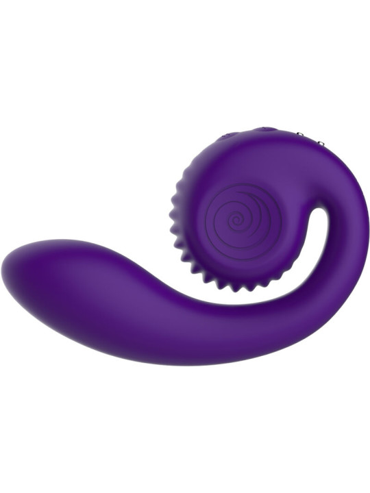 VIBRADOR DUAL GIZI ROSA - ESTIMULACIÓN PUNTO G Y A DE LA MARCA SNAIL VIBE
