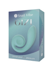 VIBRADOR DUAL GIZI ROSA - ESTIMULACIÓN PUNTO G Y A DE LA MARCA SNAIL VIBE