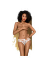 PANTIES DE ENCAJE ADORE ME NEGRO S/M - LENCERÍA SEXY DE LA MARCA PENTHOUSE THONG