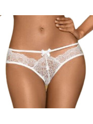 PANTIES DE ENCAJE ADORE ME NEGRO S/M - LENCERÍA SEXY DE LA MARCA PENTHOUSE THONG