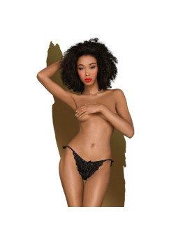 TANGA DE ENCAJE NEGRO TOO HOT TO BE REAL S/M DE LA MARCA PENTHOUSE THONG