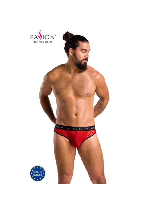SLIP MIKE ROJO S/M - LENCERÍA SEXY OEKO-TEX DE LA MARCA PASSION MEN