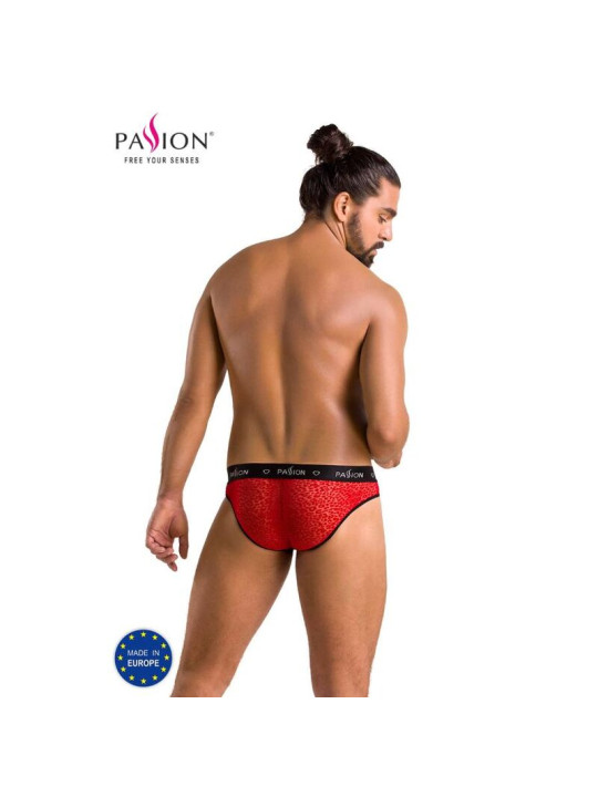 SLIP MIKE ROJO S/M - LENCERÍA SEXY OEKO-TEX DE LA MARCA PASSION MEN