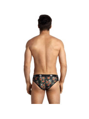 CALZONCILLOS SEXY POWER SLIP S ROSAS Y CALAVERAS DE LA MARCA ANAIS MEN SLIP & THONG