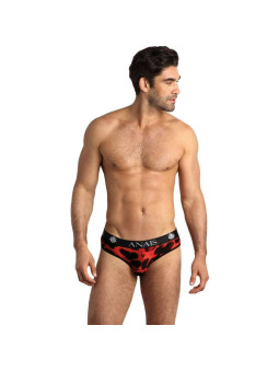 SLIP HOMBRE MICROFIBRA ROJA ESTAMPADO ANIMAL SAVAGE DE LA MARCA ANAIS MEN SLIP & THONG