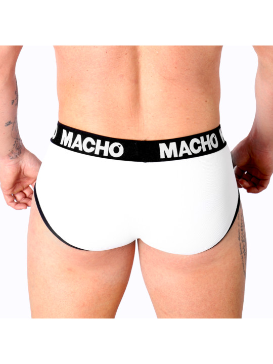 SLIP MACHO BLANCO REALCE LYCOMFORT DE LA MARCA MACHO UNDERWEAR