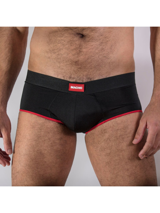 BRIEF DARK AMARILLO REALCE MASCULINO LYCA TRANSPIRABLE DE LA MARCA MACHO UNDERWEAR