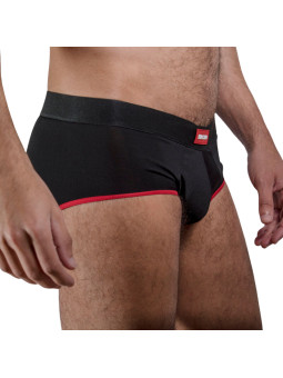 BRIEF DARK AMARILLO REALCE MASCULINO LYCA TRANSPIRABLE DE LA MARCA MACHO UNDERWEAR