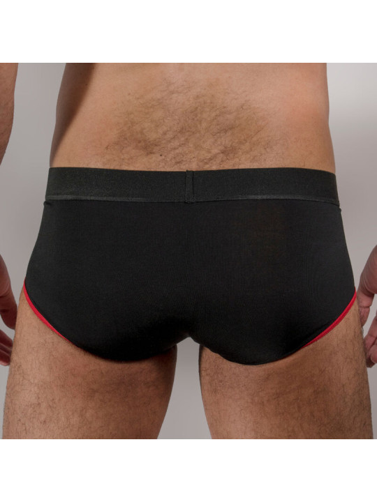 BRIEF DARK AMARILLO REALCE MASCULINO LYCA TRANSPIRABLE DE LA MARCA MACHO UNDERWEAR