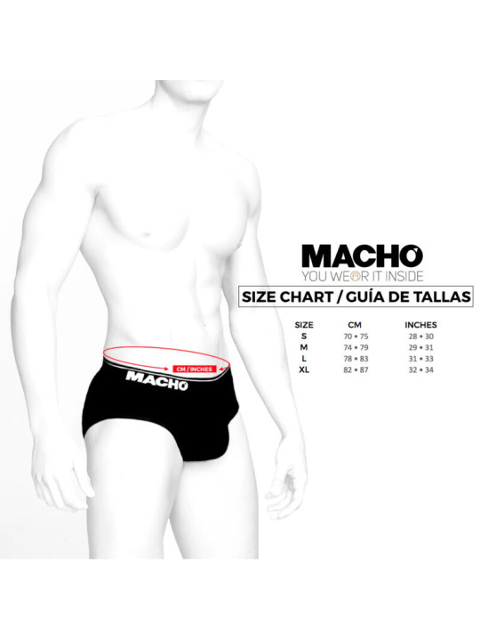 BRIEF DARK AMARILLO REALCE MASCULINO LYCA TRANSPIRABLE DE LA MARCA MACHO UNDERWEAR