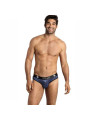 CALZONCILLOS SEXY NAVAL SLIP S RAYAS SATINADAS DE LA MARCA ANAIS MEN SLIP & THONG