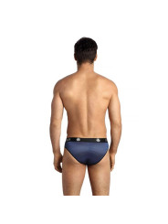 CALZONCILLOS SEXY NAVAL SLIP S RAYAS SATINADAS DE LA MARCA ANAIS MEN SLIP & THONG