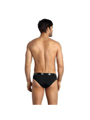 CALZONCILLOS SEXY MICROFIBRA NEGRA PETROL SLIP S DE LA MARCA ANAIS MEN SLIP & THONG